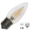 Лампа филаментная свеча Osram LED SCL B 60 5W/840 230V CL E27 600Lm Filament