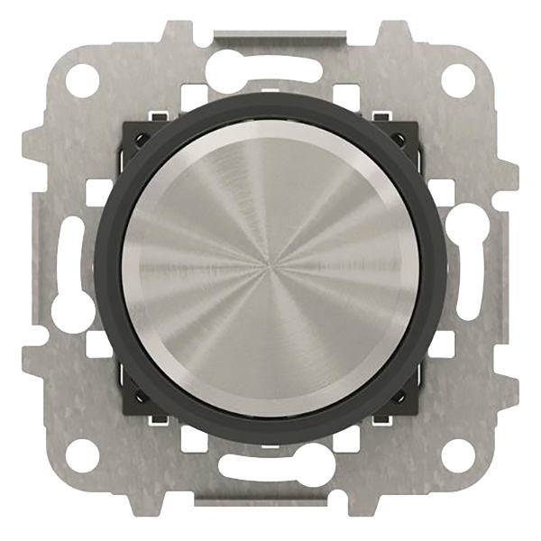 Светорегулятор универсальный поворотный 60 - 500 Вт ABB SKY Moon, кольцо черное стекло (8660 CN)