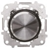 Светорегулятор для LED поворотный 2 - 100 Вт ABB SKY Moon, кольцо черное стекло (8660.2 CN)