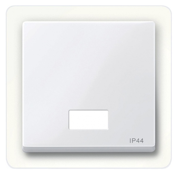Клавиша 1-ая для выключателей с световой индикацией IP44 System M Merten активный белый