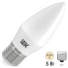 Лампа светодиодная ECO C35 свеча 5Вт 230В 3000К E27 IEK 442212