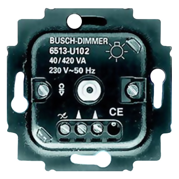 Светорегулятор ABB для ламп 230В и 12В с электронным трансформатором 40-420Вт (6513 U-102-500)