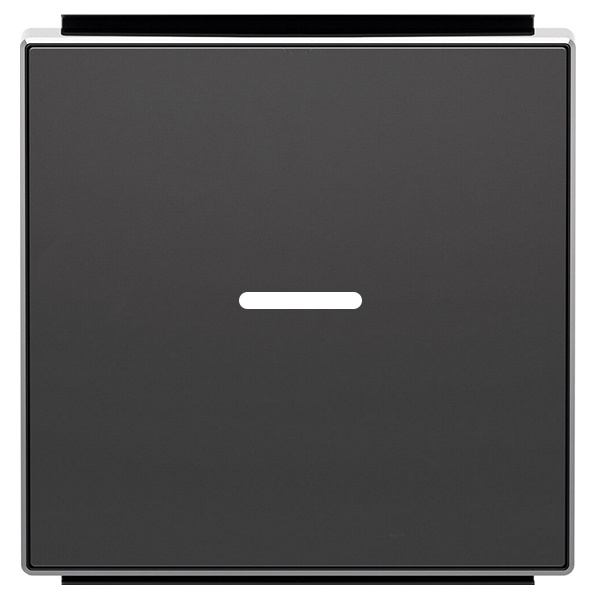 Клавиша для 1-клавишных выключателей с линзой подсветки ABB Sky, черный бархат (8501.3 NS)