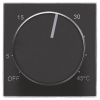 Накладка для терморегулятора 8140.9 ABB SKY, черный бархат (8540.9 NS)