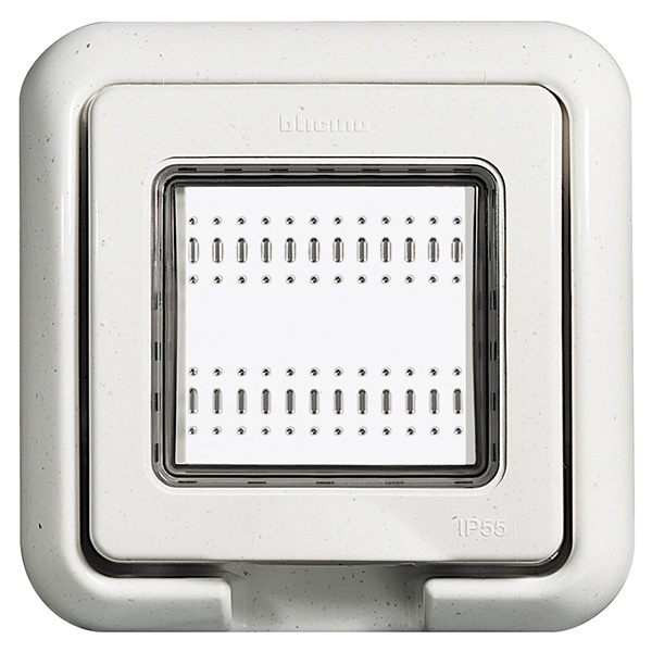 Влагозащитная крышка IP55 Idrobox 2 модуля LivingLight белый