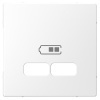 Накладка для USB механизма 2,1А Merten D-Life, белый лотос