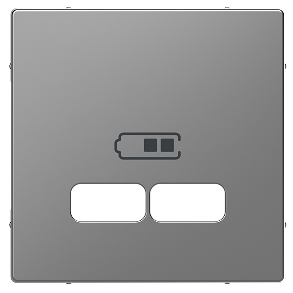 Накладка для USB механизма 2,1А Merten D-Life, нержавеющая сталь