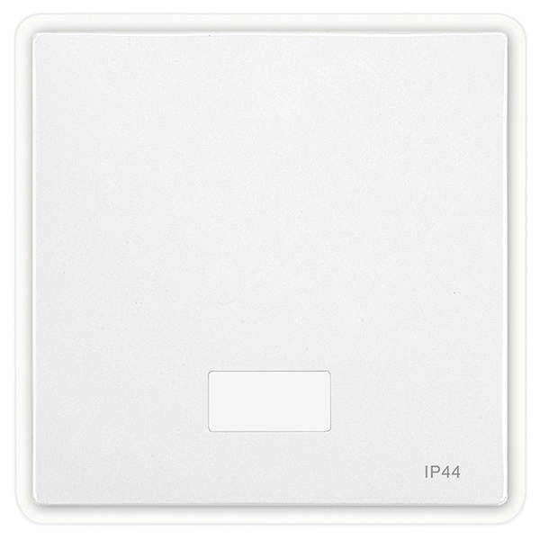 Клавиша 1-я с окном для символа, IP44 System Design Merten полярно-белый