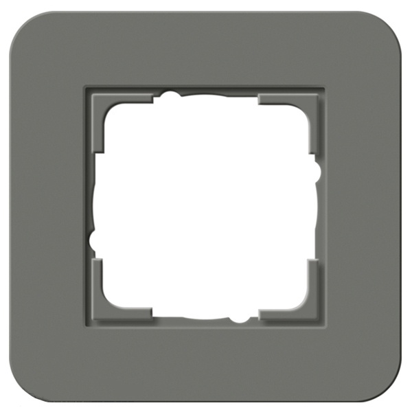 Рамка 1-ая Gira E3 Soft-Touch Темно-серый с антрацитовой несущей рамкой