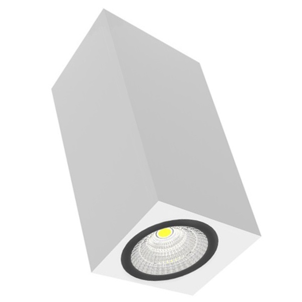 Светильник LED Вартон DL-02 Cube накладной 100х110 12W 4000K 35° RAL9010 белый матовый