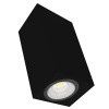 Светильник LED Вартон DL-02 Cube накладной 150х160 36W 4000K 35° RAL9005 черный матовый