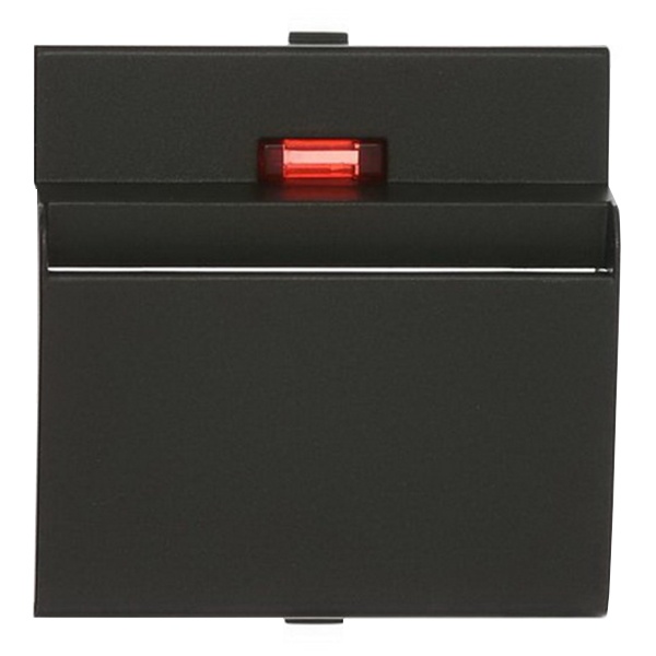 Накладка для выключателя гостинничного для включения с помощью карточки Экопласт LK60, черный бархат