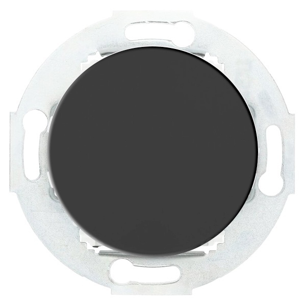 Выключатель-кнопка одноклавишный  10А  250В Экопласт Vintage, черный