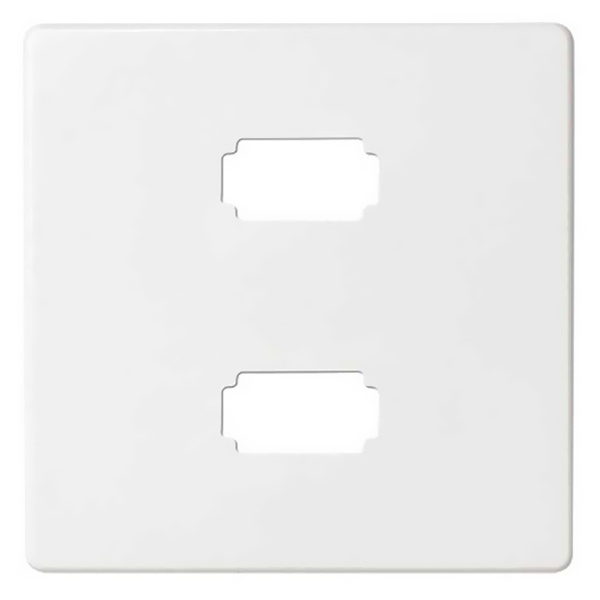 Накладка для коннектора 2*USB 2.0 типа А (мама) Simon 82, белый