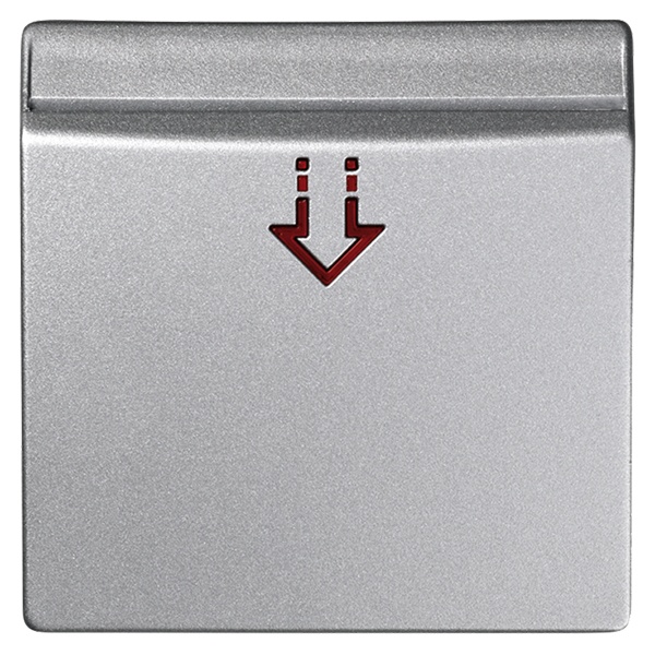Накладка на выключатель под карточку Simon 82 Detail, холодный алюминий