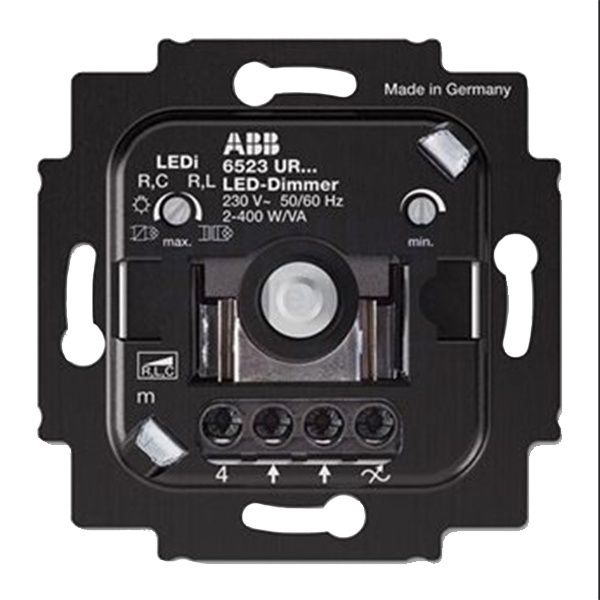Светорегулятор LED ABB поворотный 10-400 Вт/ВА без монтажных лапок (6523 UR-103-500)