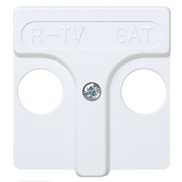 Накладка на розетку телевизионную R-TV+SAT широкий модуль Simon 27, белый