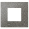Накладка декоративная на рамку базовую 1 пост Simon 27 Play Extrem, текстурный серый