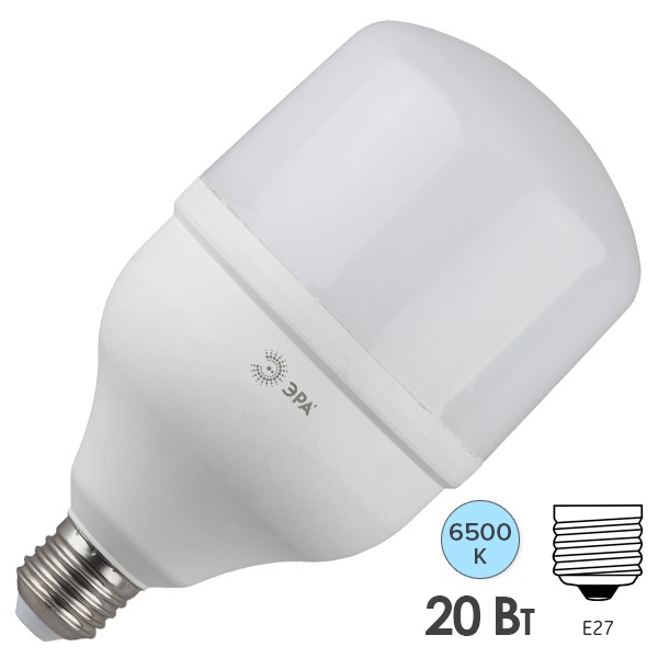 Лампа светодиодная LED POWER T80 20W 6500K E27 ЭРА 563665