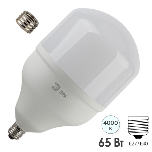 Лампа светодиодная LED POWER T160 65W 4000K E27-E40 ЭРА 728298