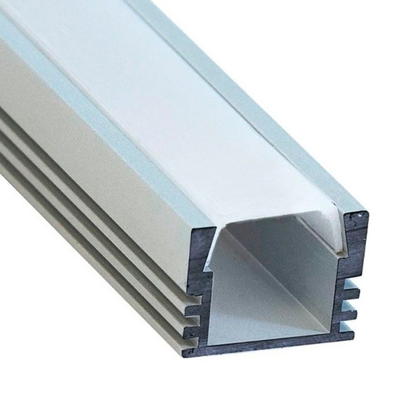 Профиль для светодиодной ленты LED CAB261 накладной 15,5х12мм (11мм) алюминиевый 2 метра