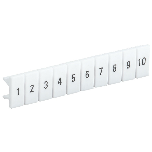 Маркеры для КПИ-2,5мм2 с нумерацией №№ 1-10, пластина с десятью маркировочными площадками IEK