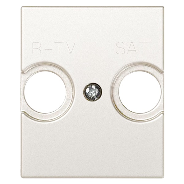 Накладка на телевизионную розетку R-TV+SAT широкий модуль Simon 82 Centralizations, белый