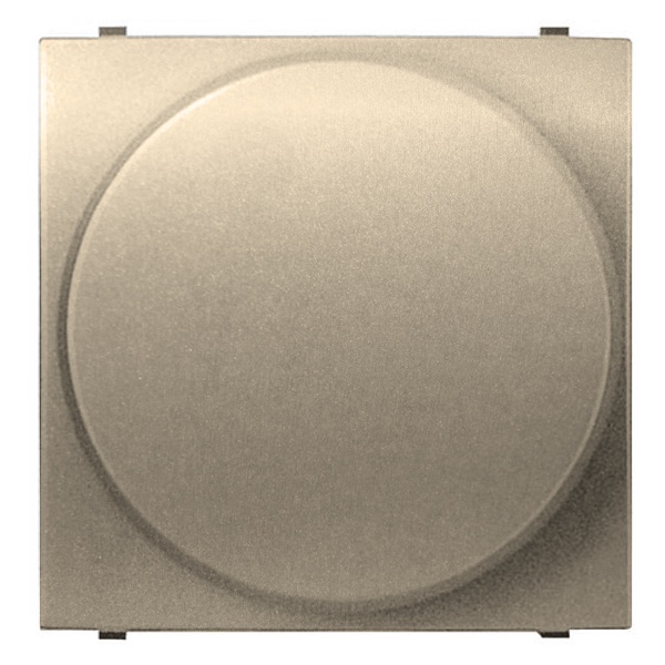 Светорегулятор поворотный универсальный (Led) 10-250 Вт 2 модуля ABB Zenit, шампань (N2260.3 CV)