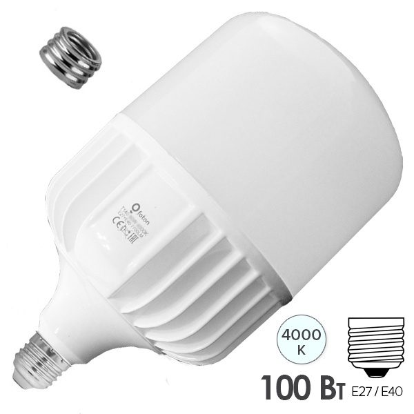 Лампа светодиодная FL-LED T150 100W 4000K 230V E27-E40 t<+40°C 9600Lm D152x255mm Foton