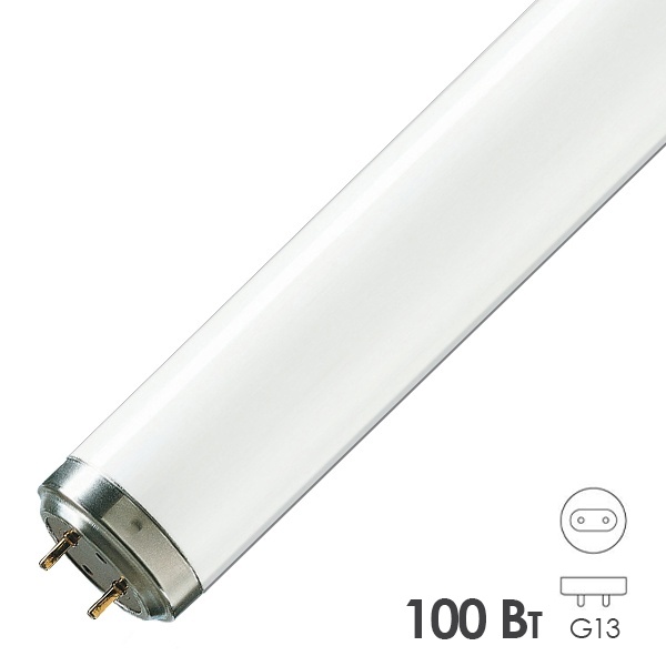 Лампа Philips Actinic BL TL 100W/10-R UVA G13 L1770.9 mm 350-400nm сушка гель-лак-полимер