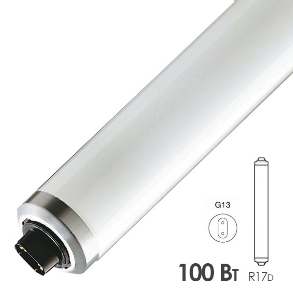 Ультрафиолетовая лампа Philips TL 100W/01 R17D/G13 L1782.2mm 311 nm для лечения псориаза