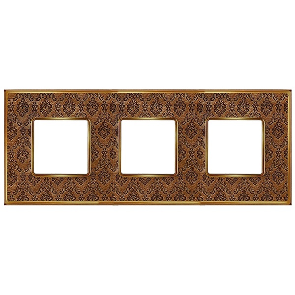 Рамка 3-ная Fede Vintage Tapestry, decorbrass - bright gold