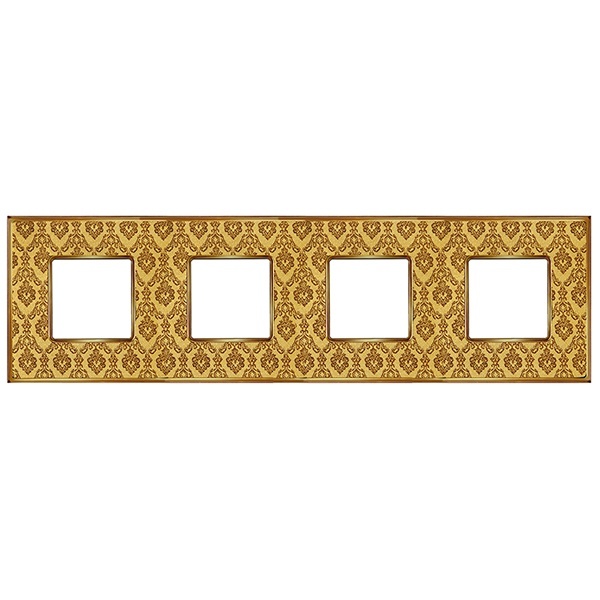 Рамка 4-ная Fede Vintage Tapestry, decorgold - bright gold
