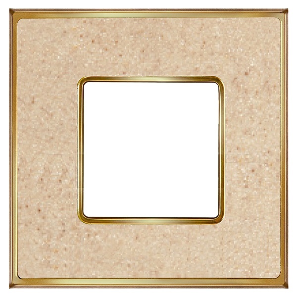 Рамка 1-ная Fede Vintage Corinto, auroramarble-bright gold