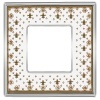 Рамка 1-ная Fede Vintage Tapestry Porcelain, brown lys - bright chrome
