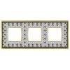 Рамка 3-ная Fede Vintage Tapestry Porcelain, black lys - bright gold