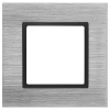 Рамка на 1 пост металл Эра Elegance сталь+антрацит 14-5201-41