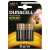 Батарейка AAA Duracell LR03 BASIC MN2400 (упаковка 6 шт) 5000394107472
