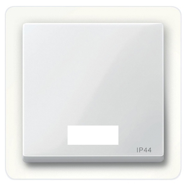 Клавиша 1-ая для выключателей с световой индикацией IP44 System M Merten полярно-белый