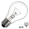 Лампа накаливания 12В 60Вт Е27 прозрачная (МО 12-60) (8106002/353390200)