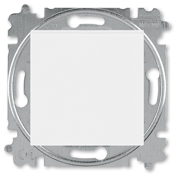Выключатель кнопочный одноклавишный ABB Levit белый / белый (3559H-A91445 03W)