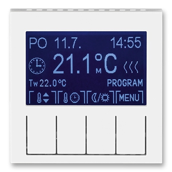 Терморегулятор ABB Levit универсальный программируемый белый / ледяной (3292H-A10301 01)