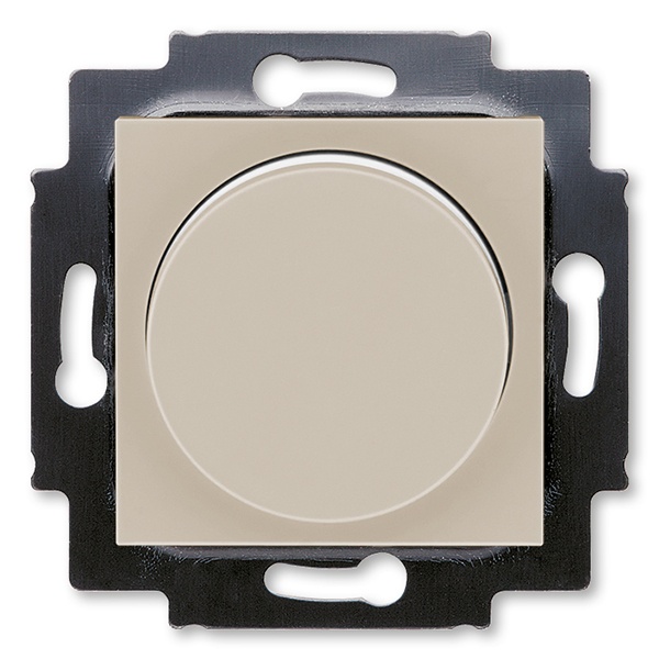 Светорегулятор ABB Levit поворотно-нажимной 60-600Вт кофе макиато / белый (3294H-A02247 18W)