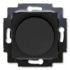 Светорегулятор ABB Levit поворотно-нажимной 60-600Вт антрацит / дымчатый чёрный (3294H-A02247 63W)