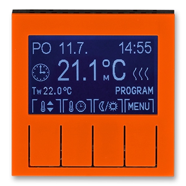 Терморегулятор ABB Levit универсальный программируемый оранжевый/дымчатый чёрный (3292H-A10301 66)