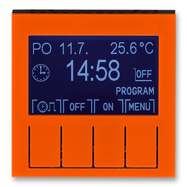 Таймер ABB Levit программируемый оранжевый / дымчатый чёрный (3292H-A20301 66)