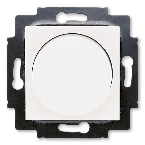 Светорегулятор ABB Levit поворотно-нажимной 60-600Вт жемчуг / ледяной (3294H-A02247 68W)