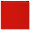 Накладка ABB Levit для выключателя карточного красный / дымчатый чёрный