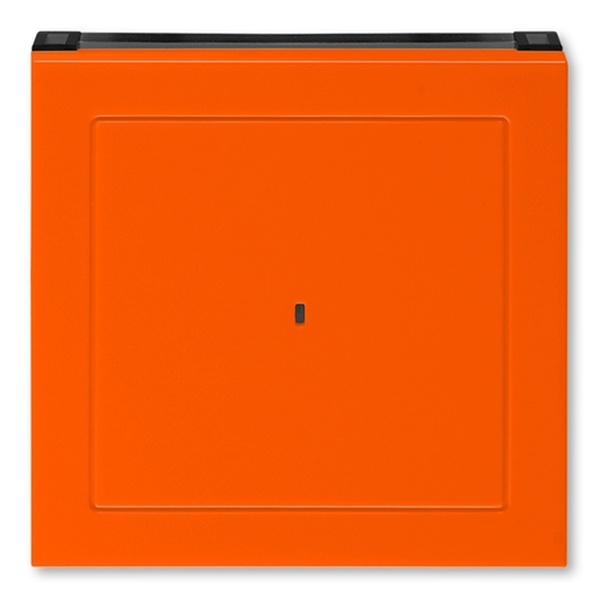 Накладка ABB Levit для выключателя карточного оранжевый / дымчатый чёрный