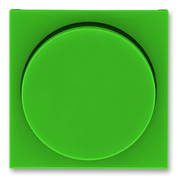 Накладка ABB Levit для светорегулятора поворотного зелёный / дымчатый чёрный